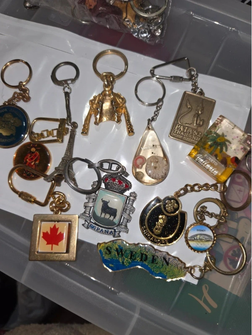 Different country keychains